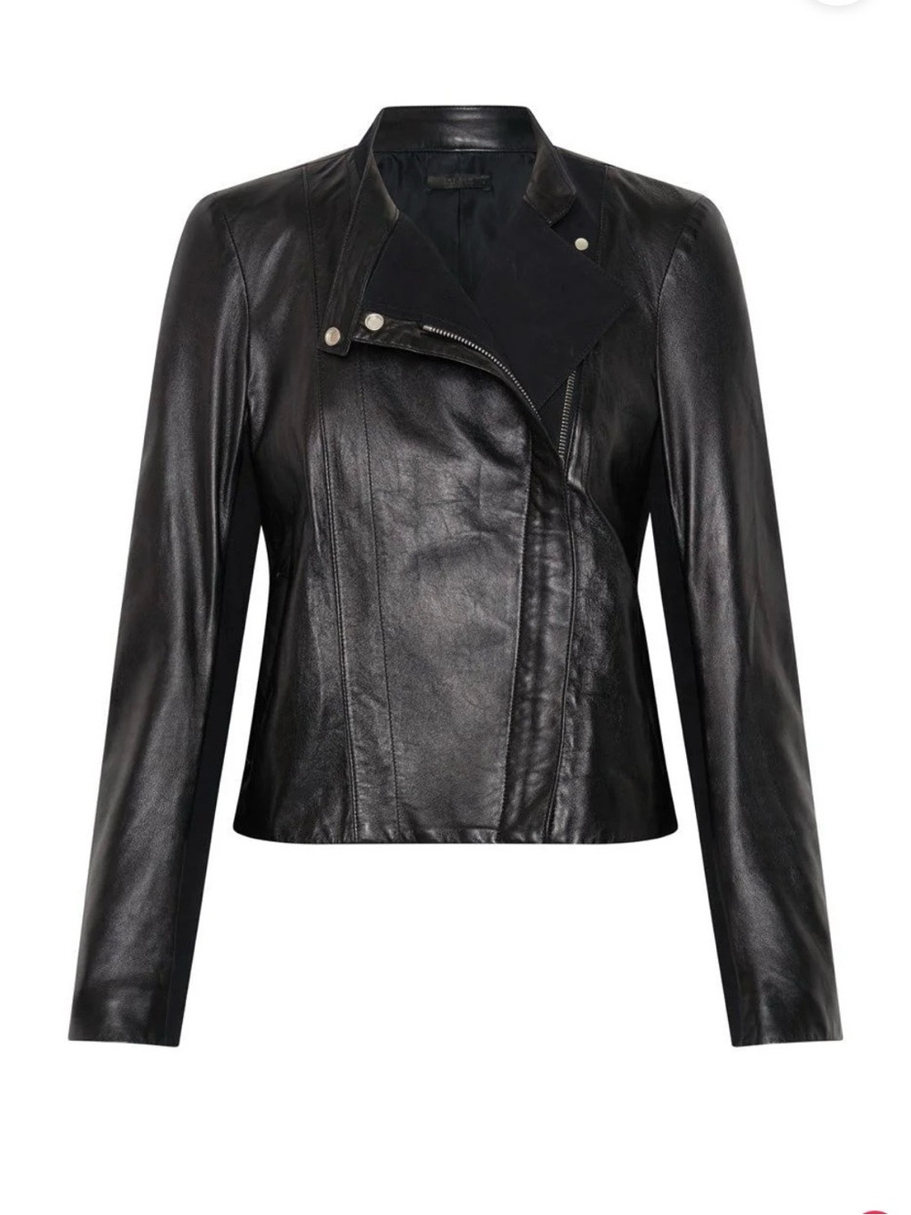 The Row Lambskin & Gabardine Biker jacket